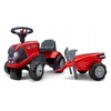 Image de Falk Baby Case Ih Ride-on Rouge avec remorque + accessoires à partir de 12 mois