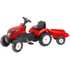 Image de Tracteur à pédales Falk 2058L Country Farmer avec parement - rouge
