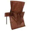 Image de Lot 10 HOUSSES DE CHAISE avec noeud en intissÃ©, Chocolat