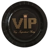 Image de Assiettes Noire VIP x10