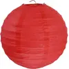 Image de Lanterne Boule Papier Rouge