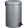 Image de Poubelle à pédale 20l gris métal - Rossignol - 90091 - sania