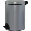 Image de Poubelle à Pédale 14 L Gris Métal - élora - Rossignol