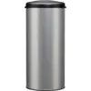 Image de Poubelle 45l gris métal - Rossignol - 93632 -