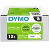 Image de Dymo - Ruban D'Étiquetage Jeu De 10 Pack Bundle D1 2093097 Couleur De Ruban: Blanc Couleur De Police:noir 12 Mm 7 M