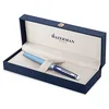 Image de Stylo plume Waterman Hémisphère - en métal et laque bleue avec finition palladium - plume moyenne en acier inoxydable - coffret cadeau en occasion ou reconditionné