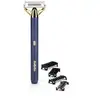 Image de Tondeuse a barbe et rasoir - BABYLISS - X-Blade Super-X Metal - Sans fil - Autonomie 45 min - 4 sabots - Edition or & bleu marin - Neuf