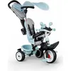 Image de Smoby Tricycle Baby Driver Plus Bleu 3-1 - Pour les enfants à partir de 10 mois, avec barre de poussée, barre de sécurité et limitation de la direction