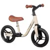 Image de Draisienne SMOBY Happy Voyager 2-5 ans métal 2,3 kg roues increvables silencieuses guidon sécurité 30° selle réglable crème/beige noir - Neuf