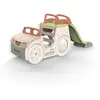 Image de Jeu de plein air SMOBY Life Adventure Car 3 activités Beige, orange et vert avec toboggan 1,50 m et bac à sable amovible - Neuf