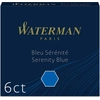 Image de WATERMAN Tintenpatrone Inter. Serenity Blue 6 Stück