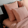 Image de Taie D'Oreiller En Coton Lavé Cap Ferret Terracotta 65x65 Cm