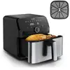 Image de Tefal Easy Fry Mega EY855D10 friteuse Unique 7,5 L Autonome 2020 W Friteuse d'air chaud Noir, Acier inoxydable - Neuf