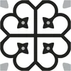 Image de Sticker Adhésif - Noname - Motif Floral Noir Et Blanc - Vinyle - 15x15 Cm - Salle De Bain
