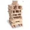 Image de Kit de construction avec 100 pièces en bois - Dimensions généreuses