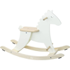 Image de Cheval à bascule en bois - blanc