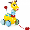 Image de Vilac Giraffe Pull Flip Flap - Jouet éducatif de haute qualité pour enfants