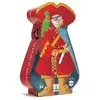 Image de Puzzle Silhouette 36 Pièces : Le Pirate et Son Trésor - Amusement Garanti - Neuf