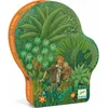 Image de DJECO - Puzzle carré, jungle multicolore, 54 pièces