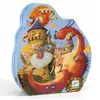 Image de Puzzle Silhouette Vaillant et le Dragon - 54 Pièces pour Enfants - Neuf