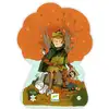 Image de Puzzle Djeco Robin Hood 36 pièces, silhouette clé, enfant 4 ans et +, multicolore - Neuf