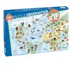 Image de Puzzle d'observation Djeco Les animaux du monde 100 pièces avec poster et livret Multicolore - Neuf