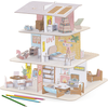 Image de Maison de poupées Djeco à assembler et à colorier