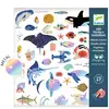Image de Pochette de 160 Stickers Métallisés sur le Thème de l'Océan pour Enfants - Neuf
