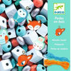 Image de Perles à enfiler en bois « Animaux », Djeco