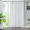 Image de Linder - Voilage Uni Et Transparent Blanc 145x240 Cm