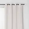 Image de Homemaison - Rideau Alaska Isolant Et 100 % Occultant Blanc Brillant 140x260 Cm