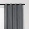 Image de Homemaison - Rideau Alaska Isolant Et 100 % Occultant Gris Anthracite 140x260 Cm