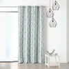 Image de Homemaison - Rideau À Oeillets Aux Motifs Palmes Bleu 145x250 Cm