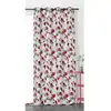 Image de Rideau Motif Fleur Magnolia - 135x250cm - Rouge