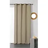 Image de Rideau En Nid D'Abeille Taupe 140x245 Cm