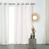 Image de Rideau Tamisant Et Naturel En 100% Lin Blanc 145x260 Cm