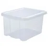Image de Eda - Bac De Rangement Avec Couvercle 30 L 44 X 36 X 25 Naturel