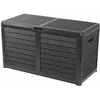 Image de EDA 010290 G.ANT CX EDA Coffre de jardin BAYA, 420 litres, aspect bois, anthracite