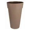 Image de Eda - Pot De Fleur Rond Toscane Ø 48 X H.80 Cm - Taupe