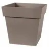 Image de Eda   Pot De Fleur Carré 32 X 32 X H 32 Cm   22 L   Polypropylène Résistant Au Gel   Usage Intérieur Et Extérieur   Zone De Rétention D'Eau