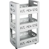 Image de Resserre mobilo modulable 3x11L - 4 roulettes 360° - Blanc - 29 x 45 x H 79 cm