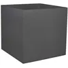 Image de Eda - Plastique Bac A Fleurs Carre Graphit - 57 L - 49,5 X 49,5 X 49,5 Cm - Gris Anthracite