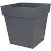 Image de Eda - Pot De Fleur Carré Toscane 49,5 X H.52,5 Cm - Gris Anthracite