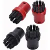Image de Lot De Brosses À Poils De Buse À Main Brosses De Nettoyage Rondes De Remplacement Pour Karcher Sc1 Sc2 Sc3 Sc4 Sc5 Accessoires De Nettoyeur Vapeur (rouge + Noir)