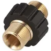 Image de Raccord Rapide De Tuyau, Adaptateur Pour Nettoyeur Haute Pression À Double Mâle M22 X 1,5 Compatible Avec Karcher, Karcher Hd & Hds Nettoyeur Haute Pression Tuyau (14 Mm Diamètre)