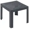 Image de Grosfillex - Table Basse Miami - Anthracite - 40x40 - Résine