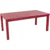 Image de Table de jardin extensible - Santorin - aluminium terracotta 180/240 x 100 x 76 cm - 8 à 10 personnes