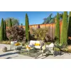Image de Salon de jardin - Henderson - polypropylène recyclé vert sauge - 4 places - canapé, fauteuils et table basse