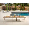 Image de Table Extensible Aluminium 2/14 Personnes Naturel 372x100x75 Cm
