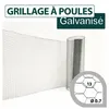 Image de Cloture&jardin - Grillage Triple Torsion Galvanisé - Maille Hexa 13mm - Longueur 5m - 1 Mètre